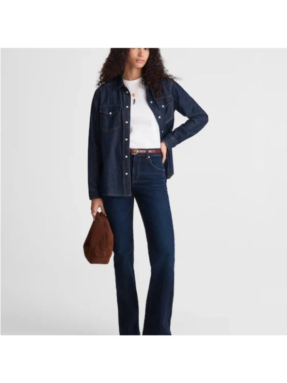 Madewell Relaxed Bootcut Jeans Foundry Wash Comfort Stretch Size 32 Western
